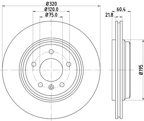 HELLA PAGID Jarrulevy 8DD 355 122-101